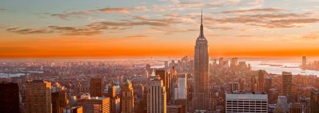 Aerial view of New York City